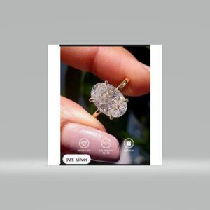 2 CARAT OVAL DIAMOND MOISSANITE WEDDING, ENGAGEMENT RING